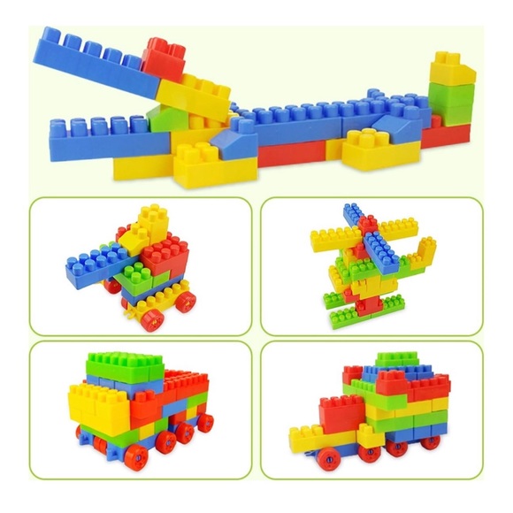 Building Blocks 130pcs Kids Toddlers Educational Activity Toys Assembly Bricks - Picture 4 of 5